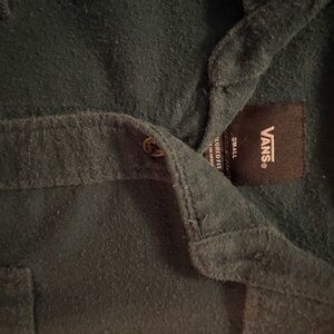 Vans Teal Button-Up Shirt
